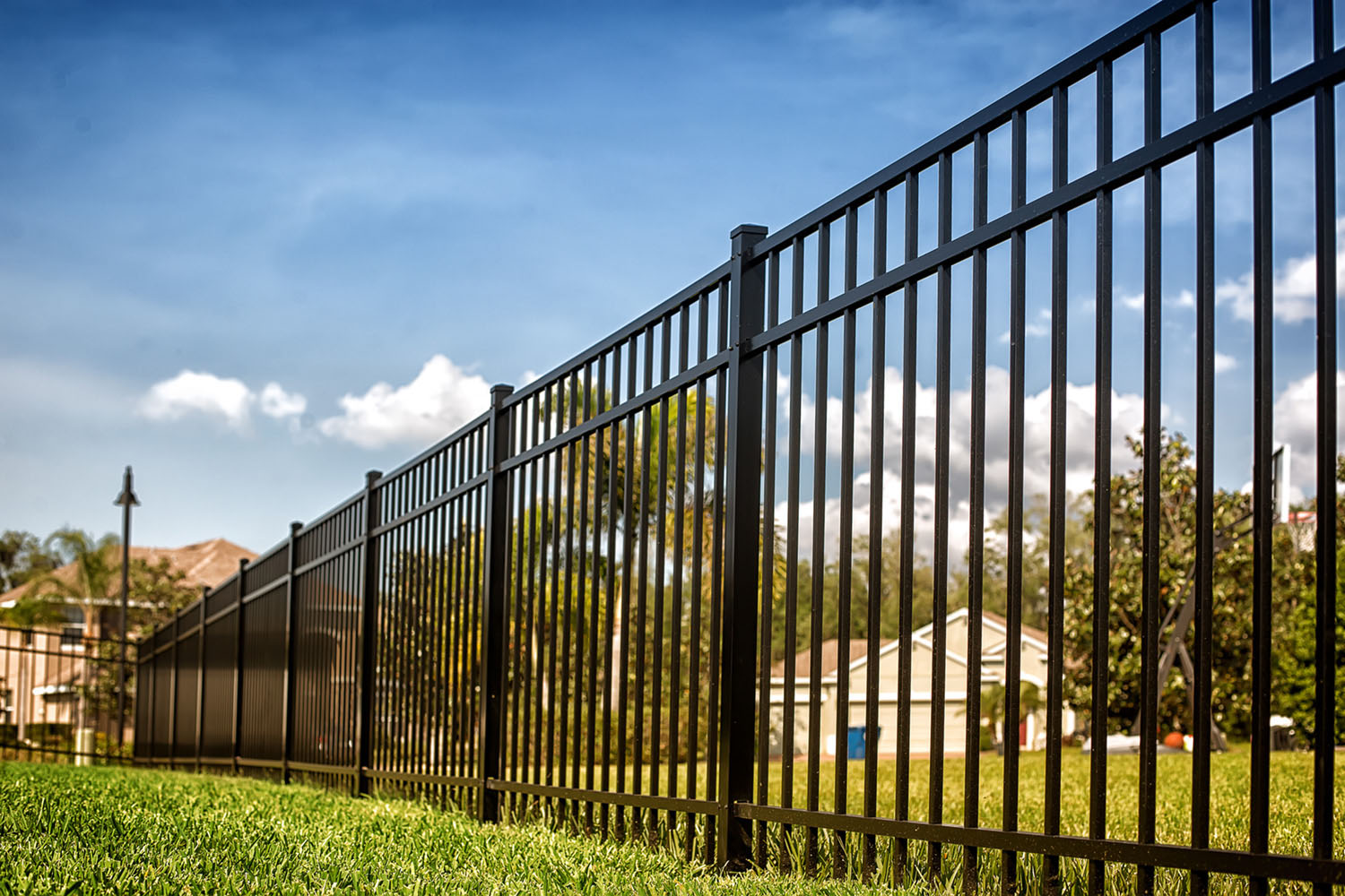Aluminum Fence installation in South Florida